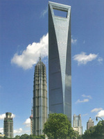 上海环球中心 厚型钢结构防火涂料